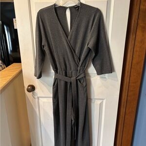 Torrid Charcoal V-Neck Jumpsuit